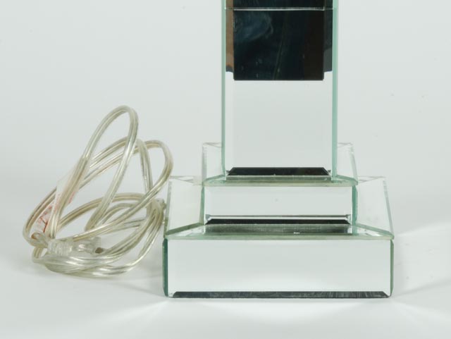 Mirrored Pedestal Lamp
