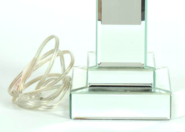 Mirrored Pedestal Lamp