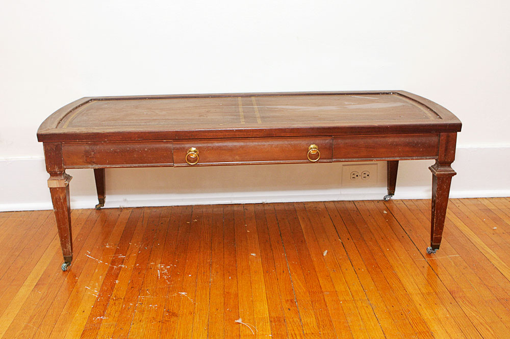 Set of Three Mersman Federal Revival Style Coffee and Side Tables