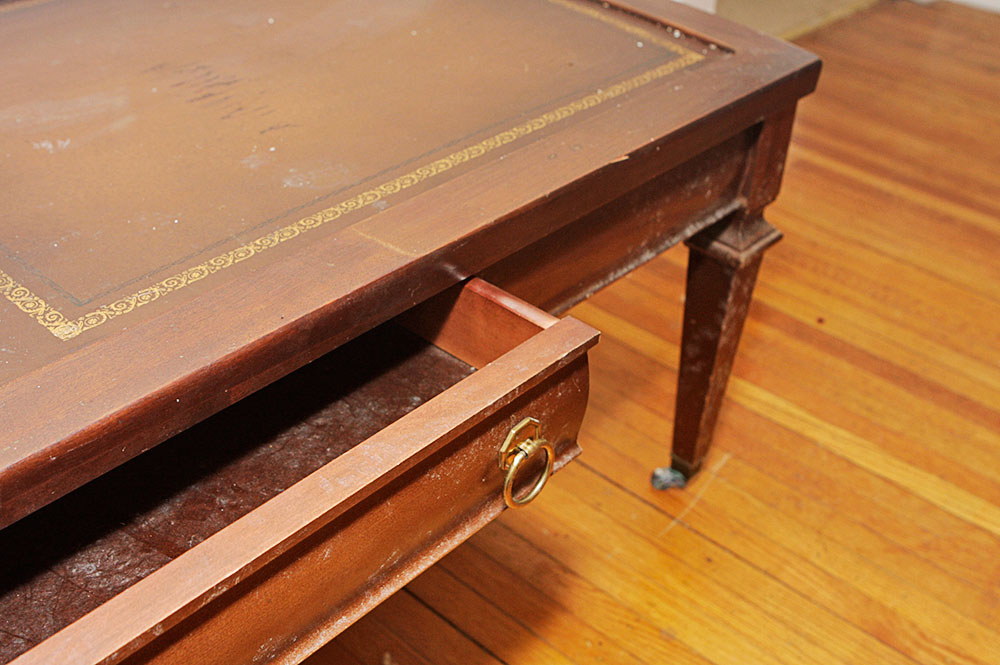 Set of Three Mersman Federal Revival Style Coffee and Side Tables