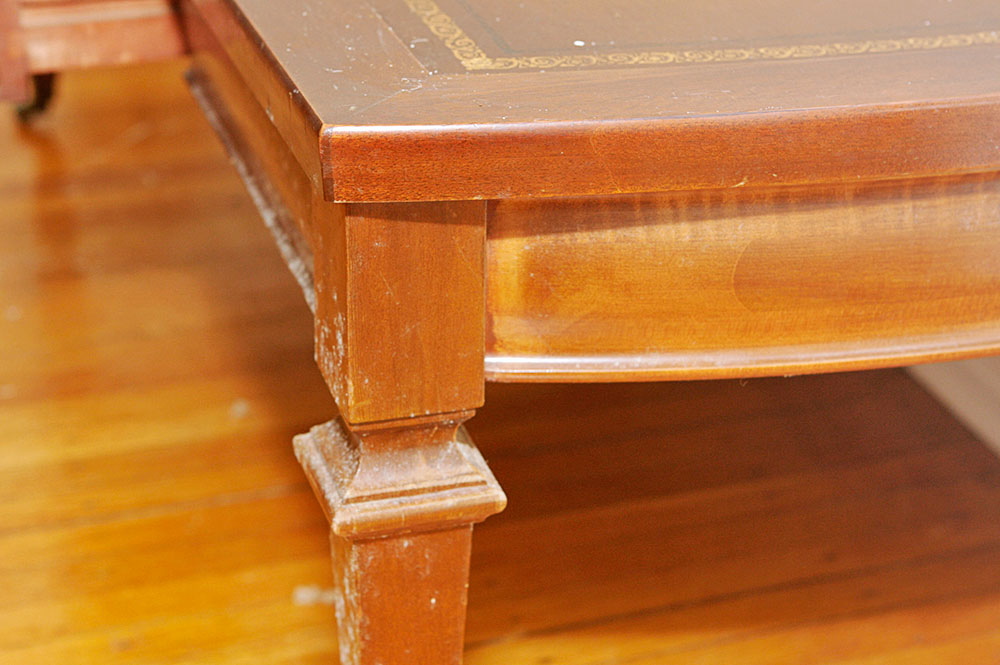 Set of Three Mersman Federal Revival Style Coffee and Side Tables