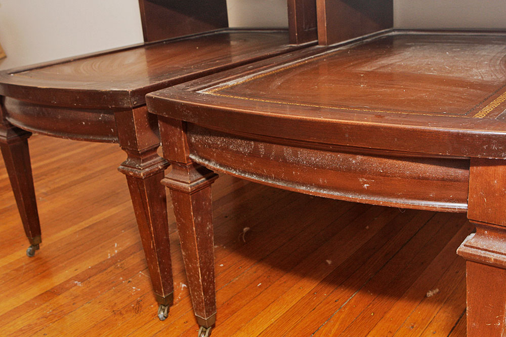 Set of Three Mersman Federal Revival Style Coffee and Side Tables