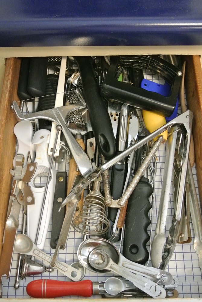 Cast Iron Corn Bread Pan & Vintage Cooking Utensils