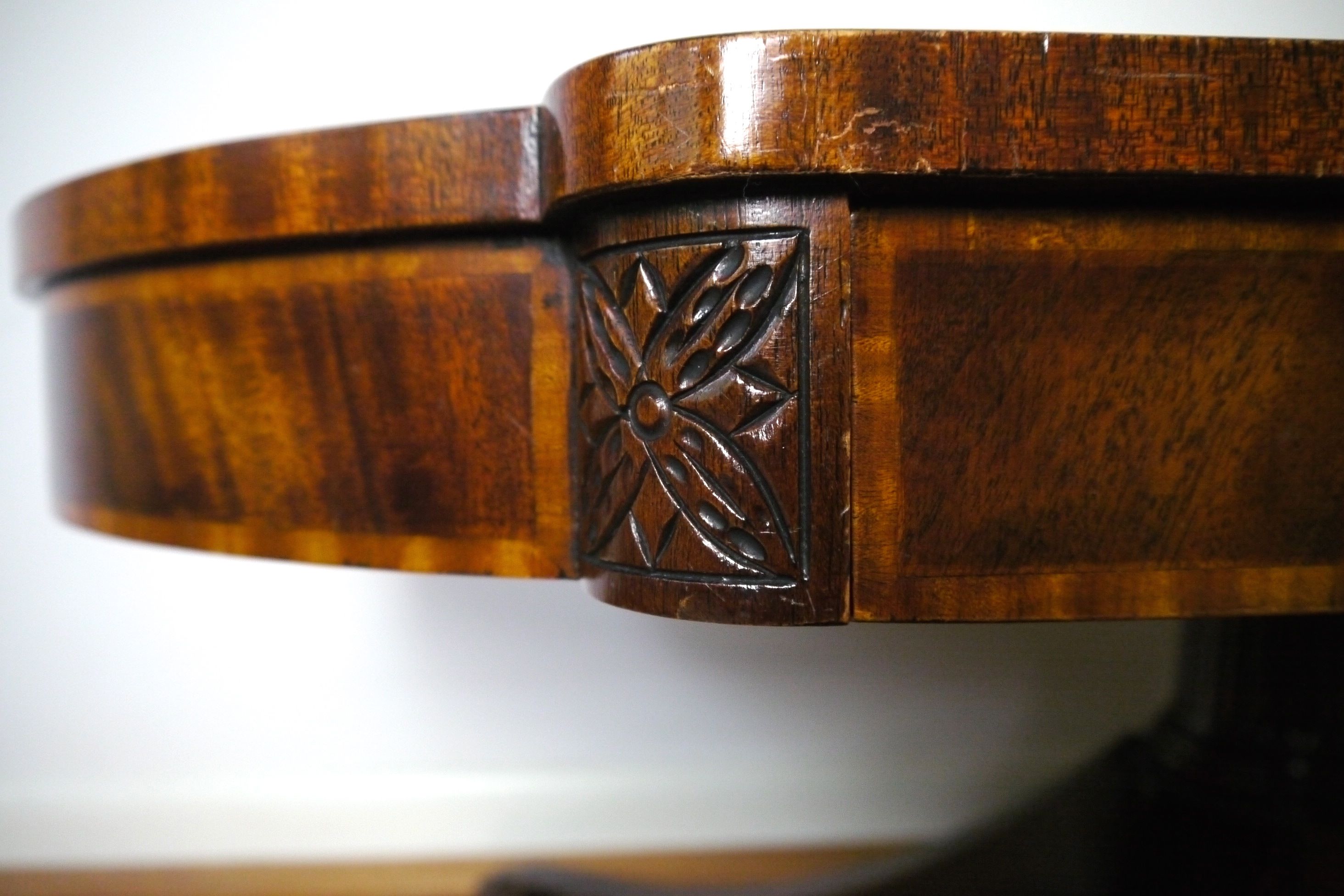 Mid-Century Weiman "Heirloom" Leather Top Coffee Table