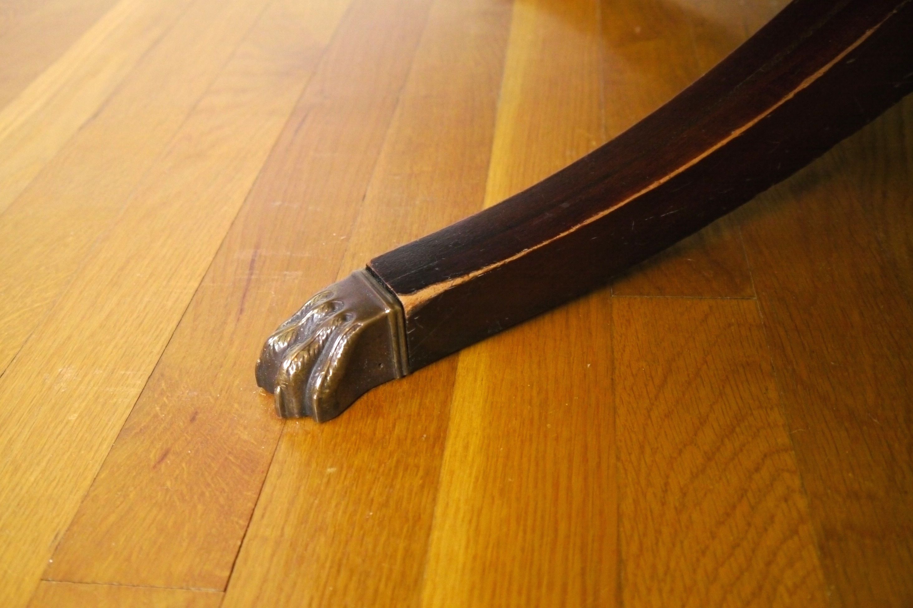 Mid-Century Weiman "Heirloom" Leather Top Coffee Table