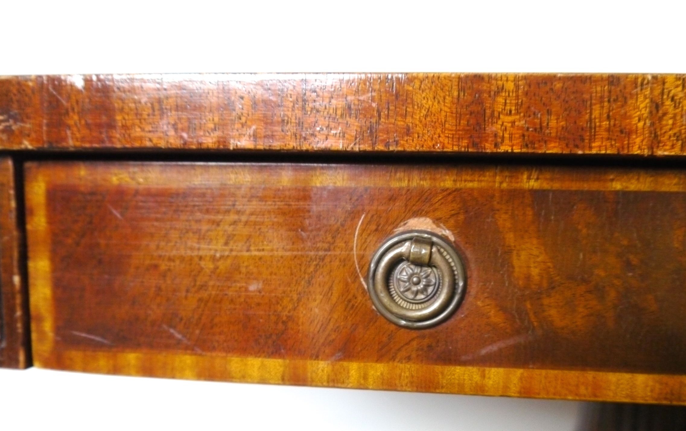 Mid-Century Weiman "Heirloom" Leather Top Coffee Table