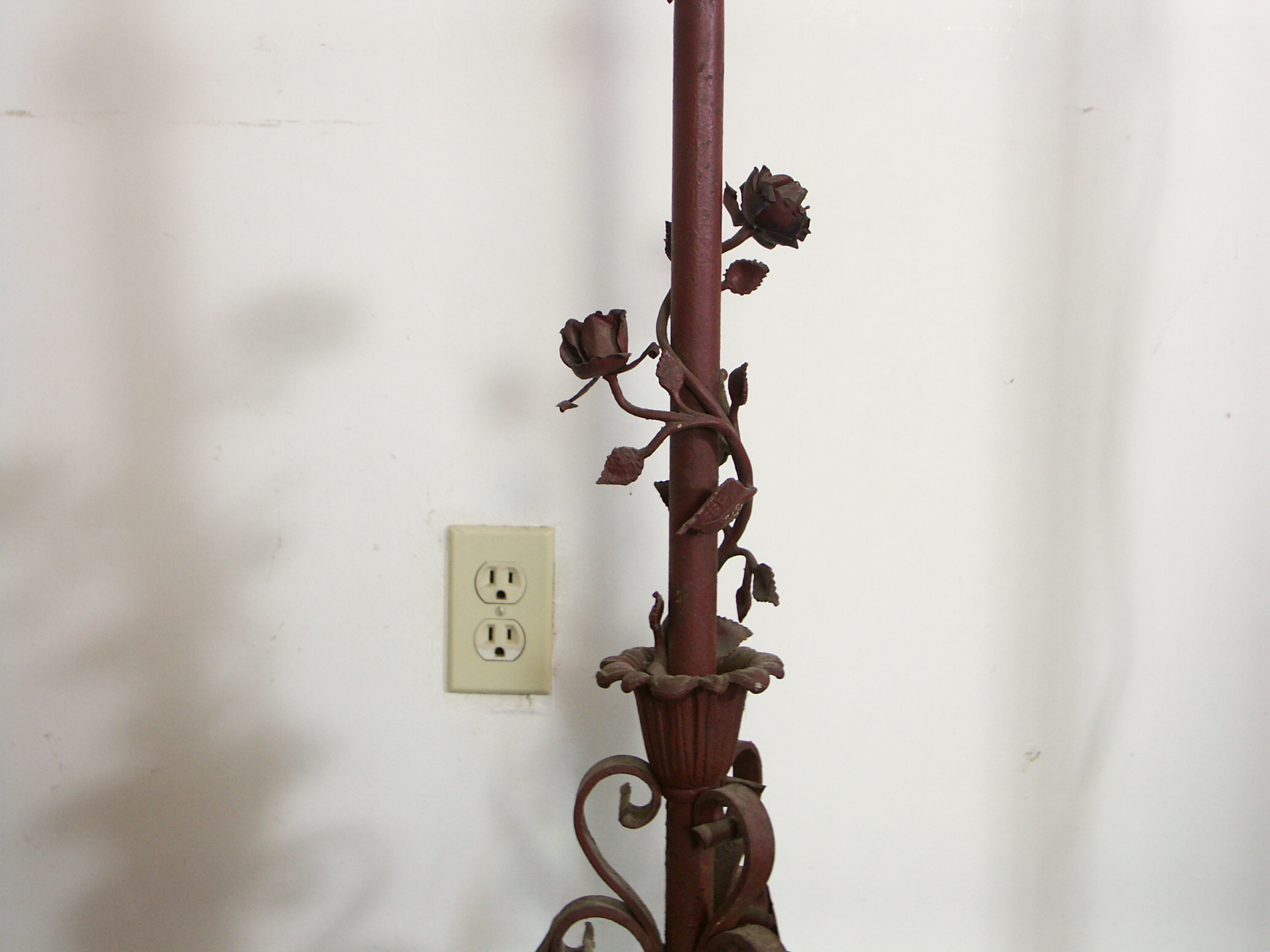 Two Vintage Metal Floor Lamps