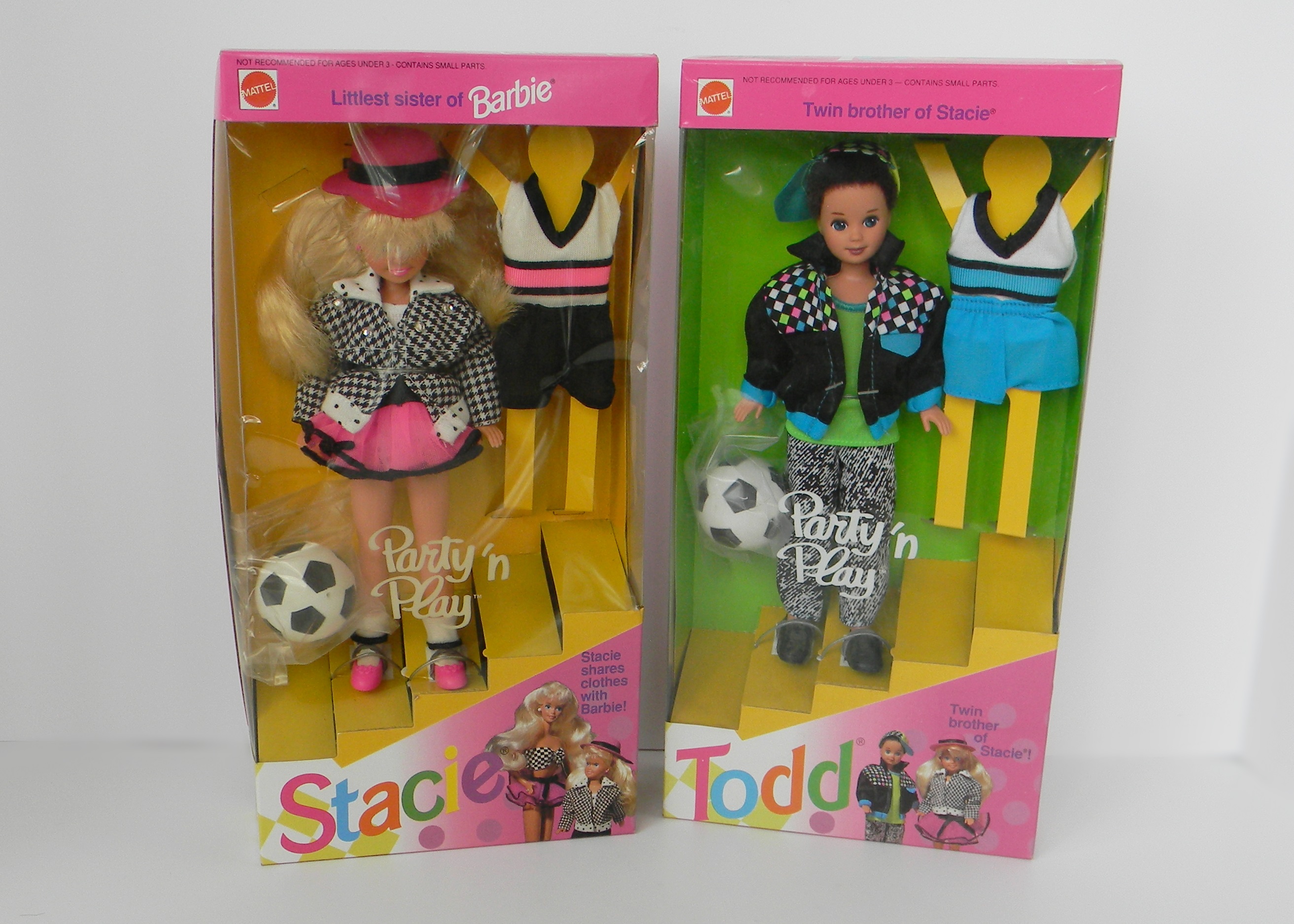 1992 Party 'n Play Stacie and Todd Dolls