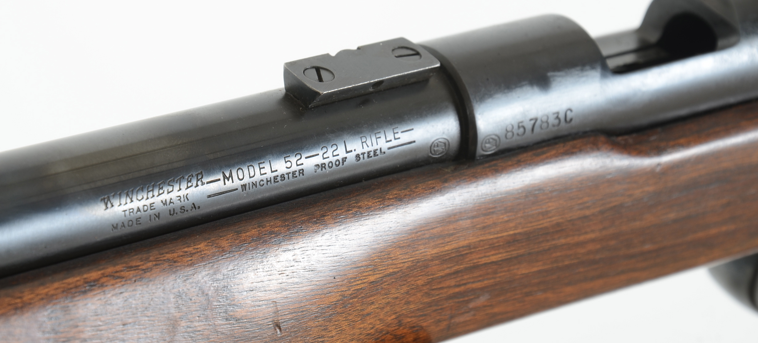 A Winchester Model 52 .22 Caliber Rifle with J. Unertl Scope