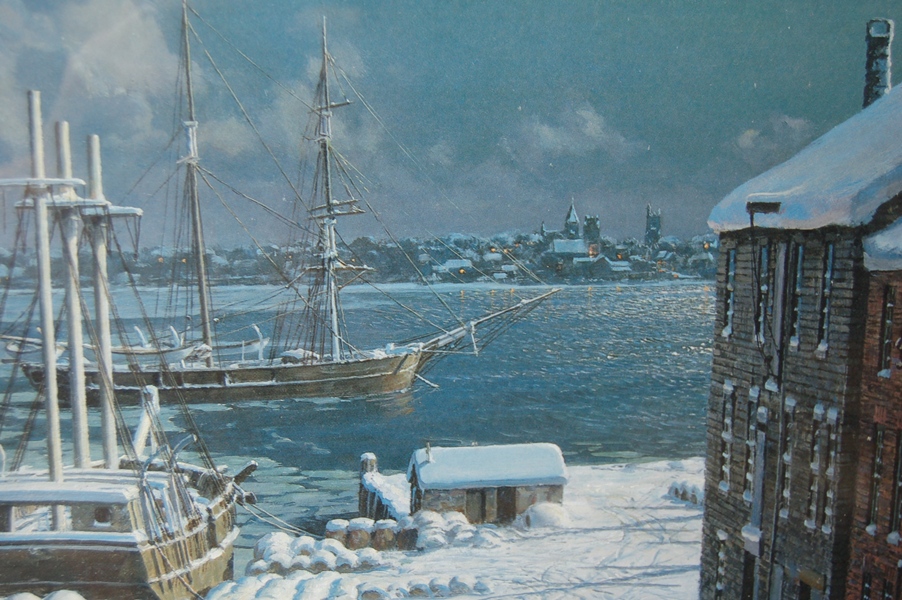 John Stobart "New Bedford. The View Across to Fairhaven" Print