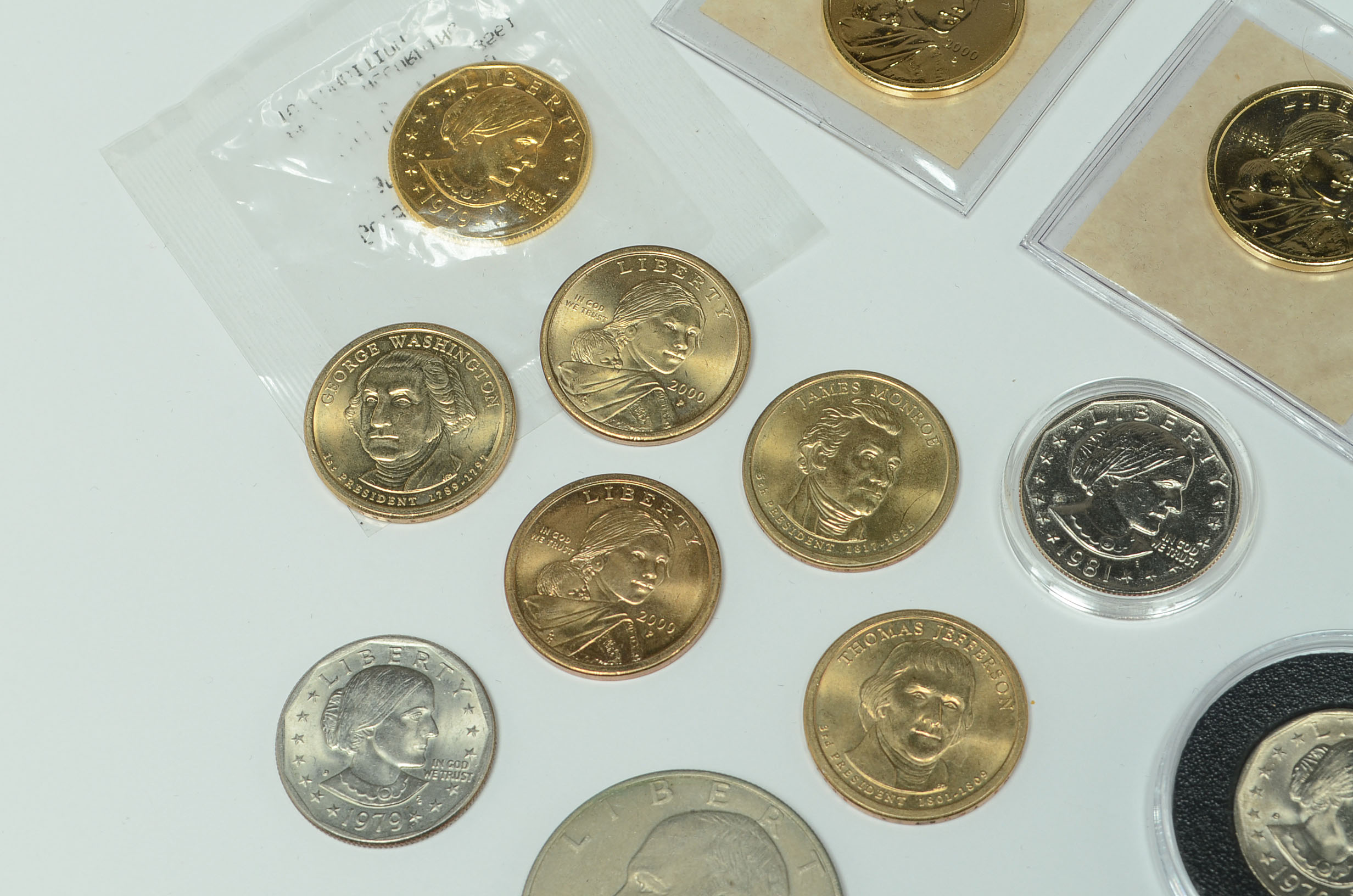 A Group of (14) Modern American Dollar Coins