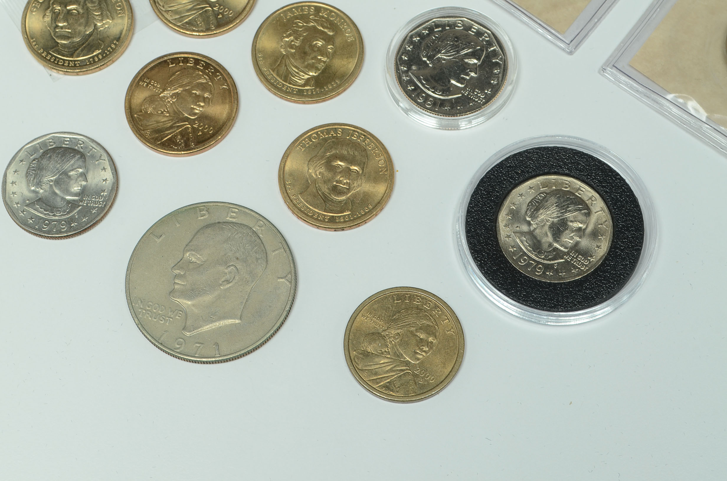 A Group of (14) Modern American Dollar Coins
