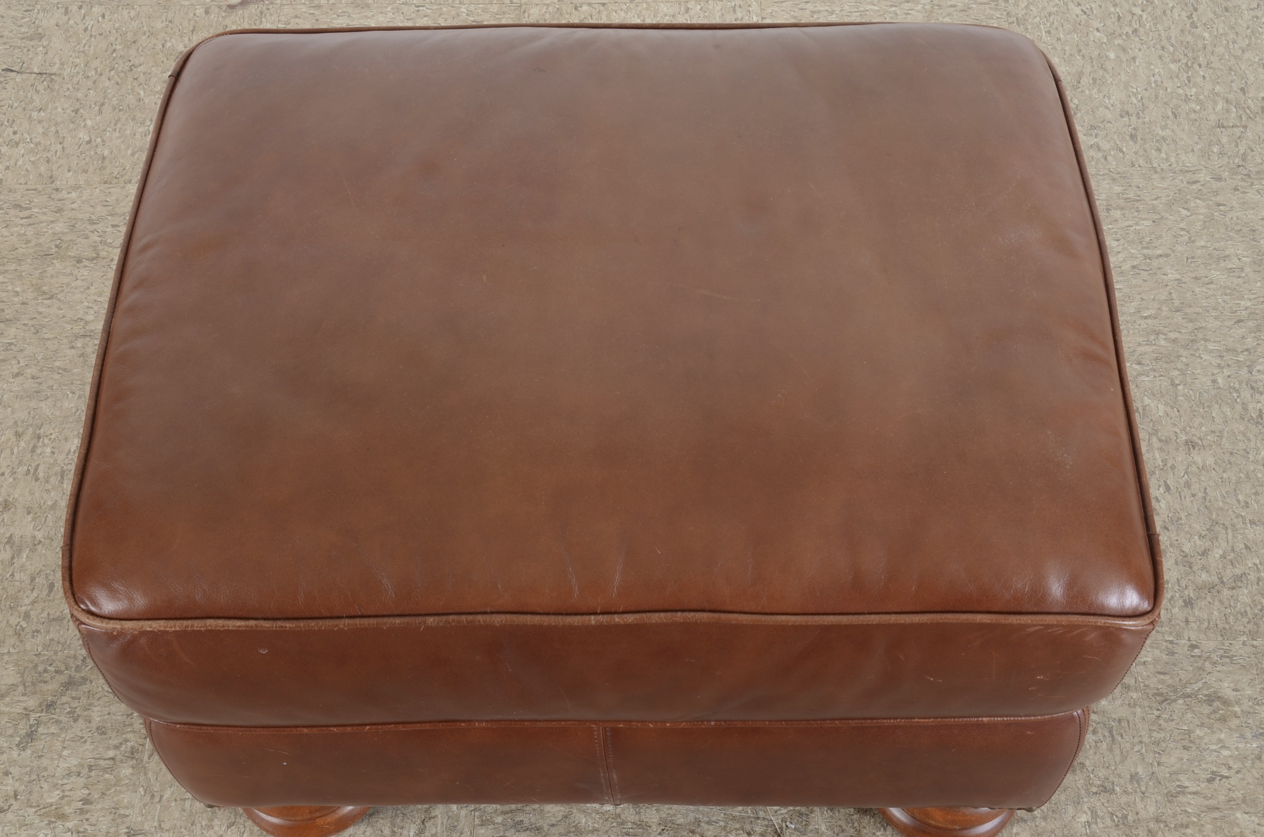 Thomasville Leather Chair and Ottoman
