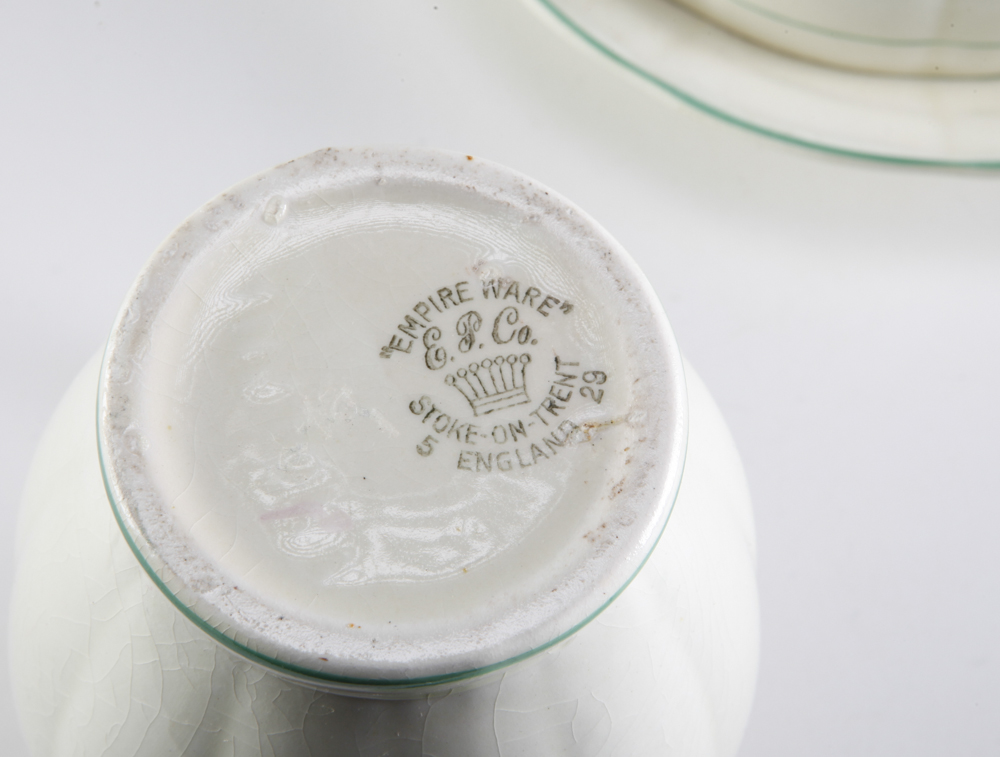 1930s English Empire Ware Children's Tea Set