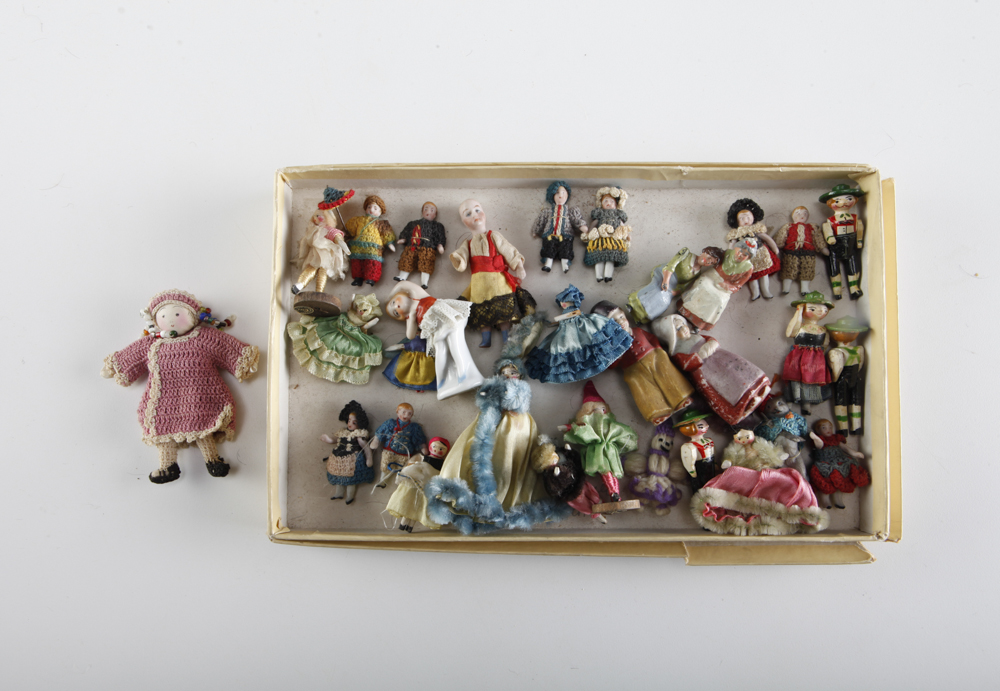 Collection of Small Antique Dolls 