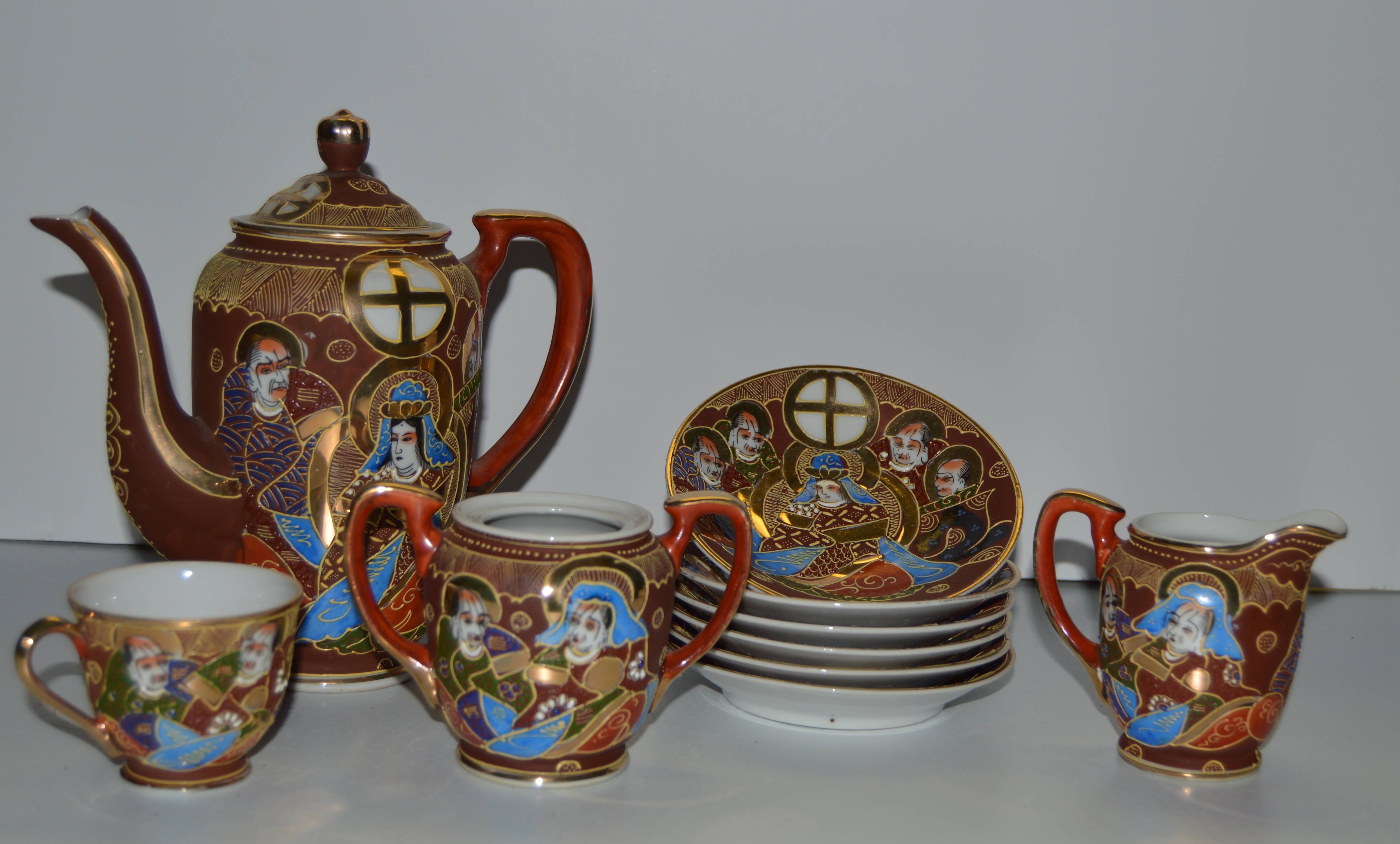 Hand Painted Occupied Japan Tea set