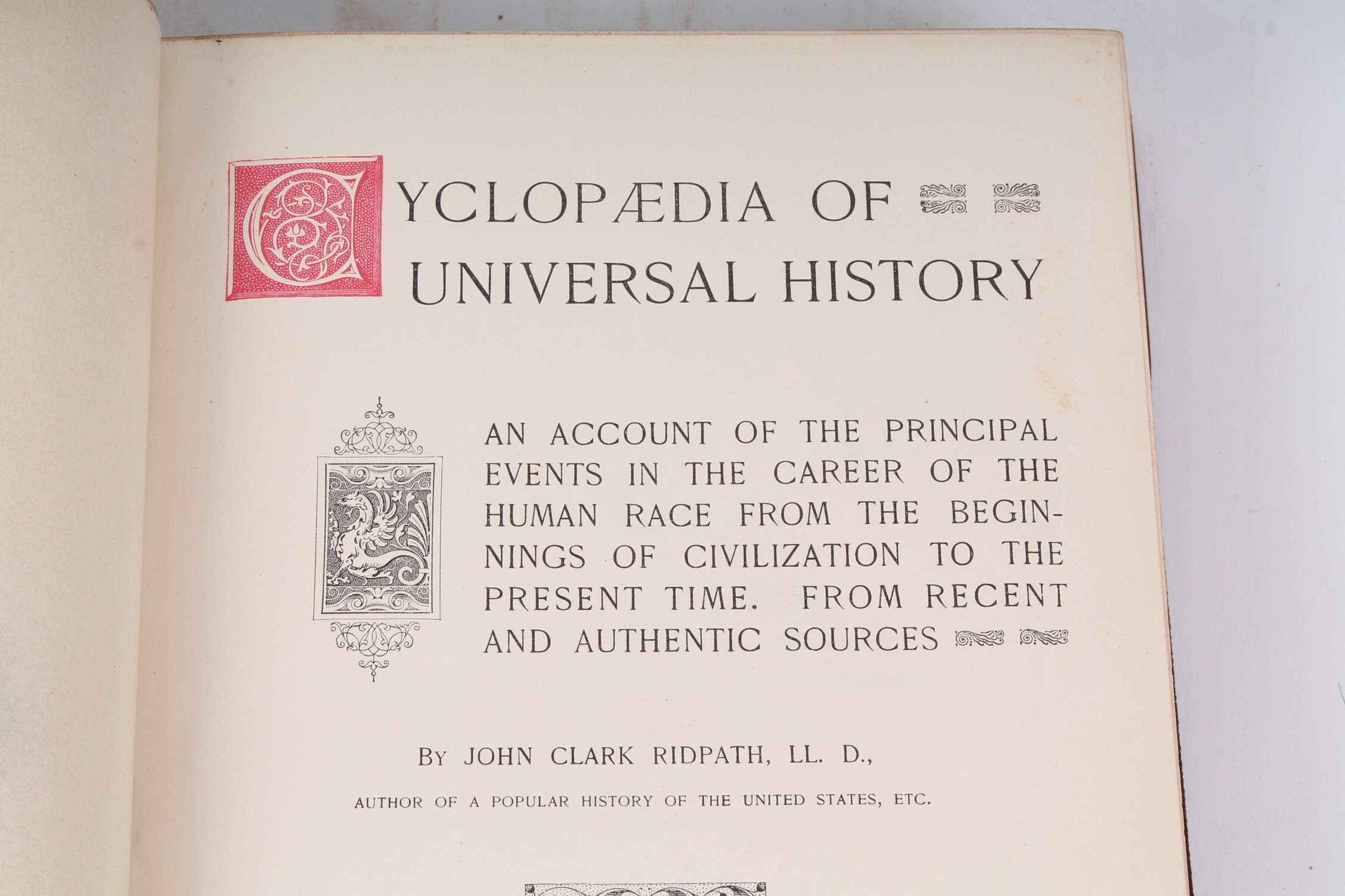 Complete 1890 Set "History of the World" by John Clark Ridpath
