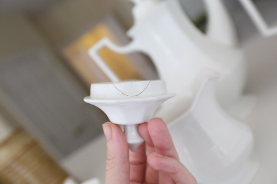 White Ironstone Tea Set