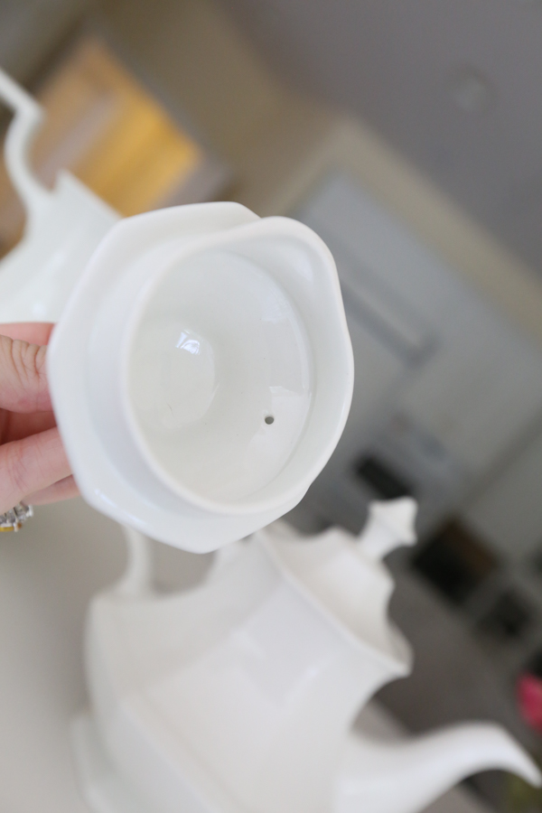 White Ironstone Tea Set