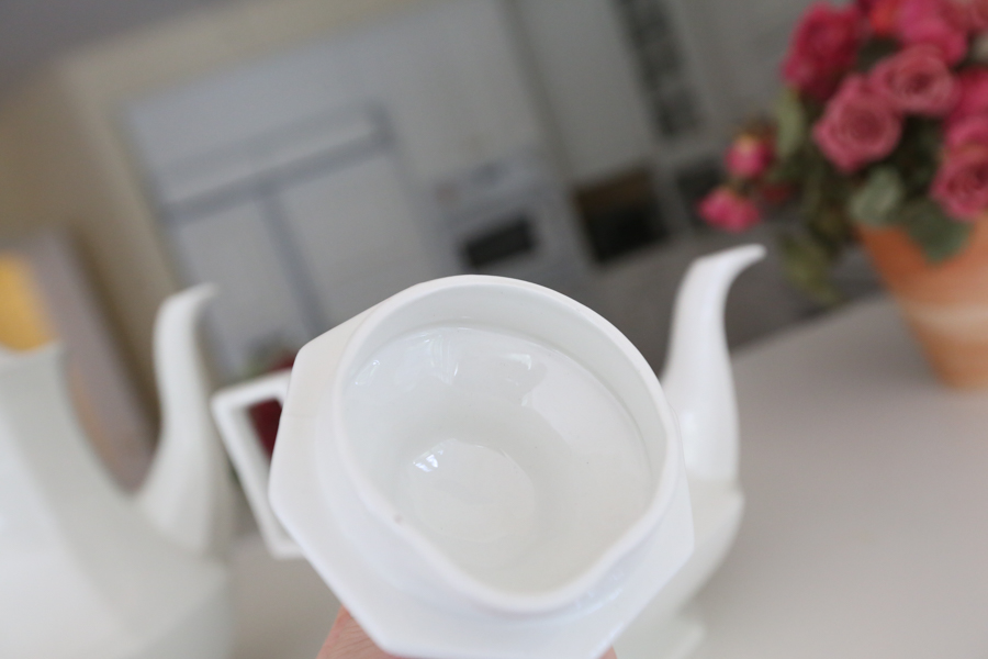 White Ironstone Tea Set