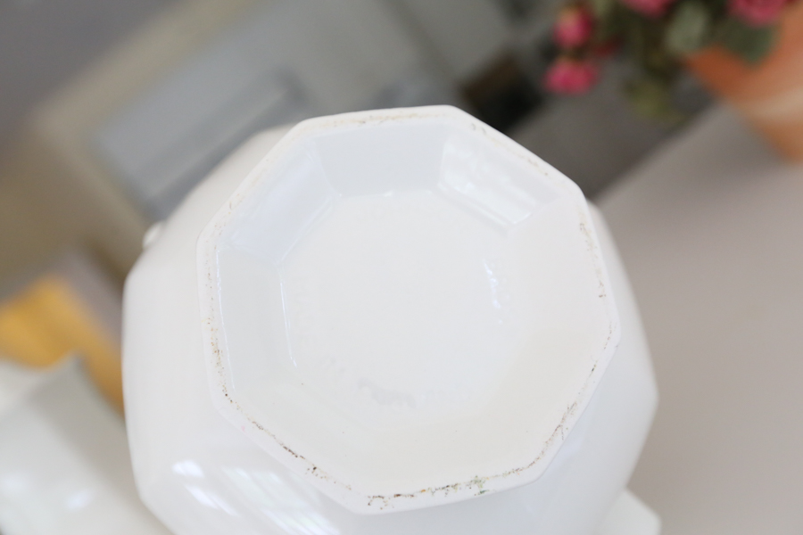 White Ironstone Tea Set