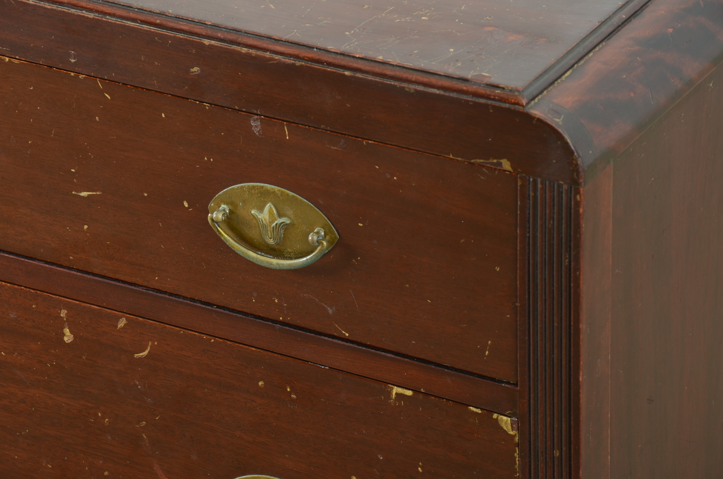 Vintage Northern Furniture Company Mahogany Dresser and Mirror