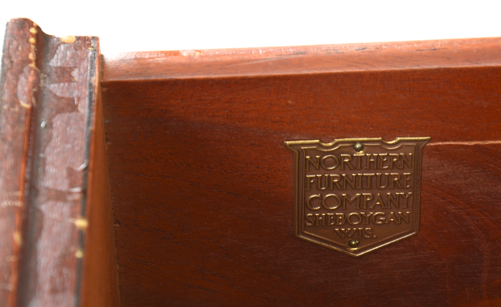 Vintage Northern Furniture Company Mahogany Dresser and Mirror