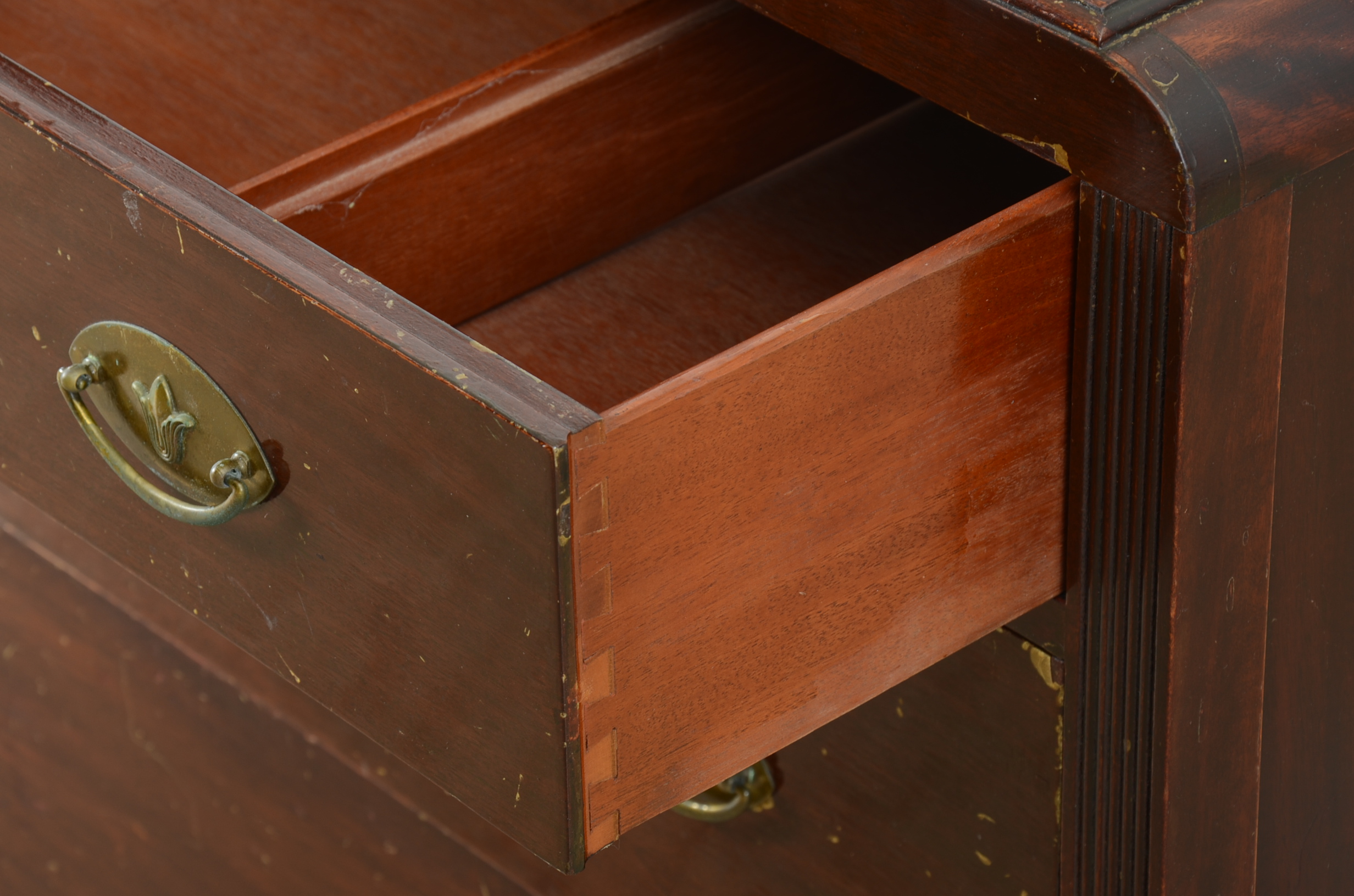 Vintage Northern Furniture Company Mahogany Dresser and Mirror