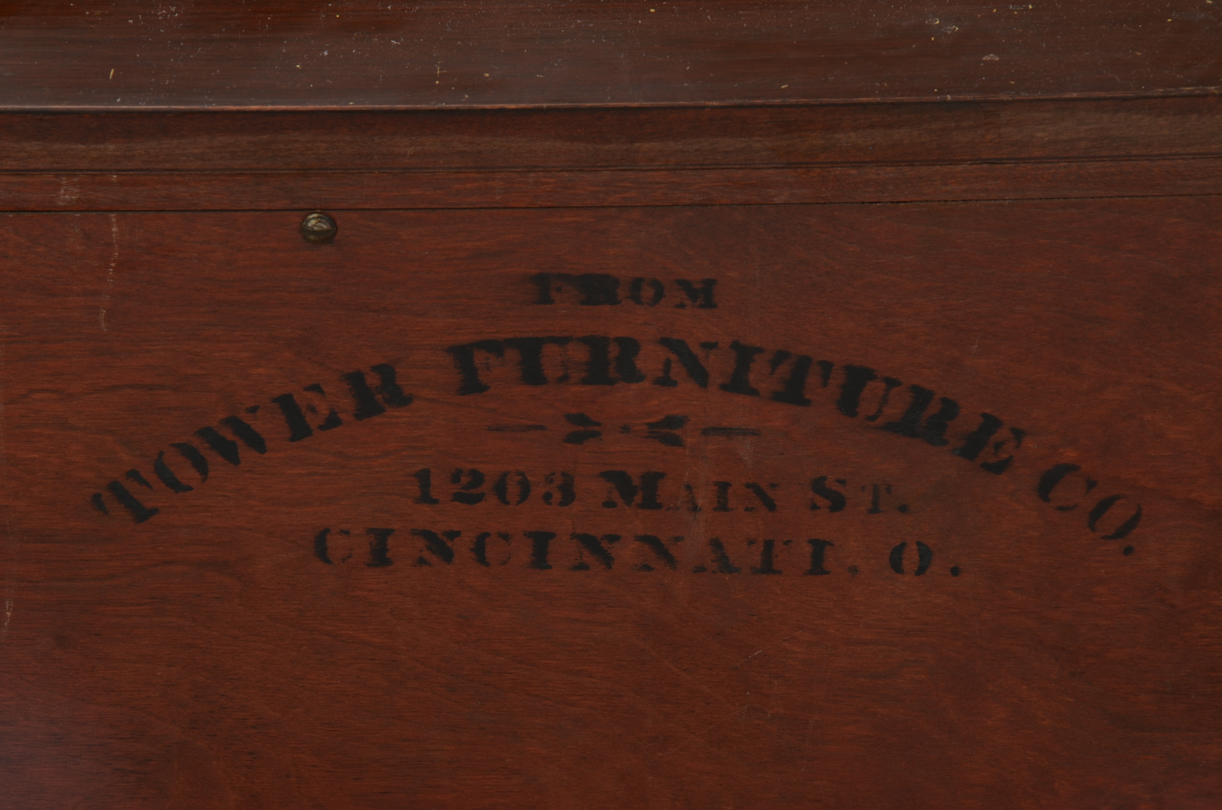 Vintage Northern Furniture Company Mahogany Dresser and Mirror