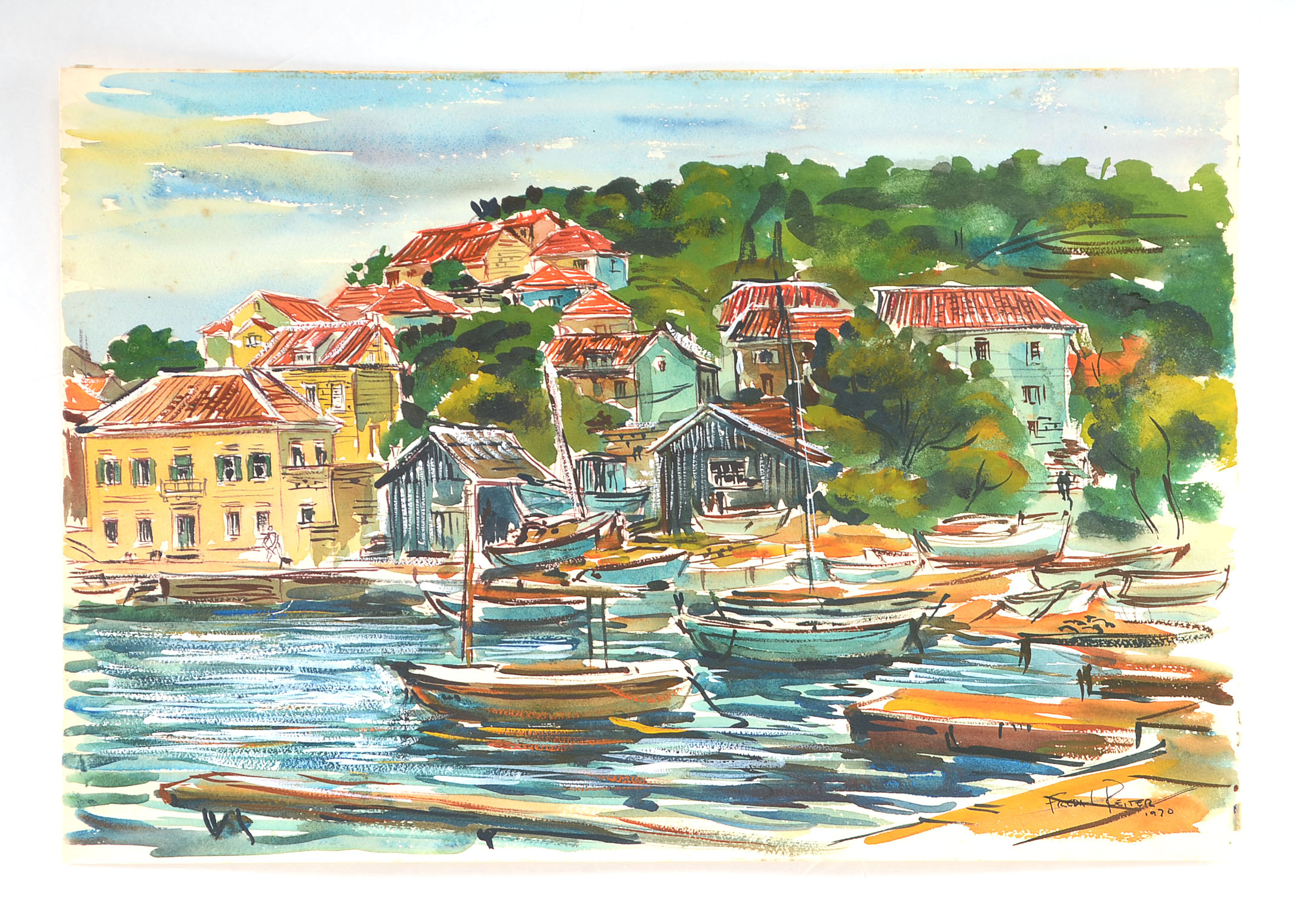 Original Watercolor by Freda L. Reiter 