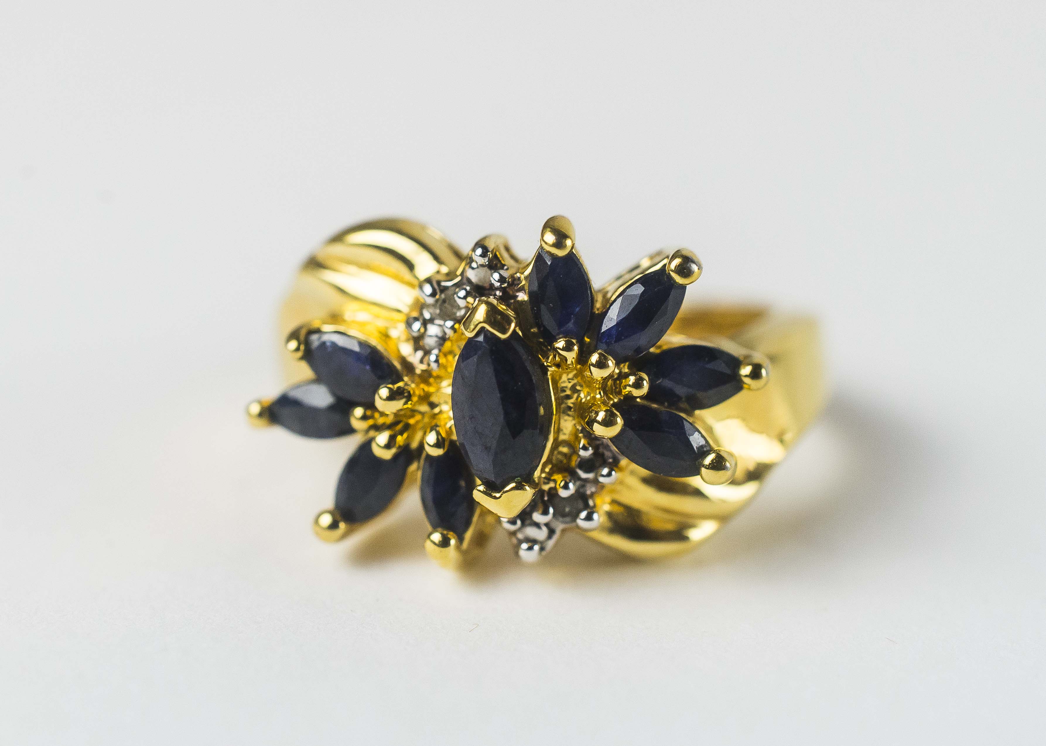 Collection of Sapphire-Like Costume Jewelry