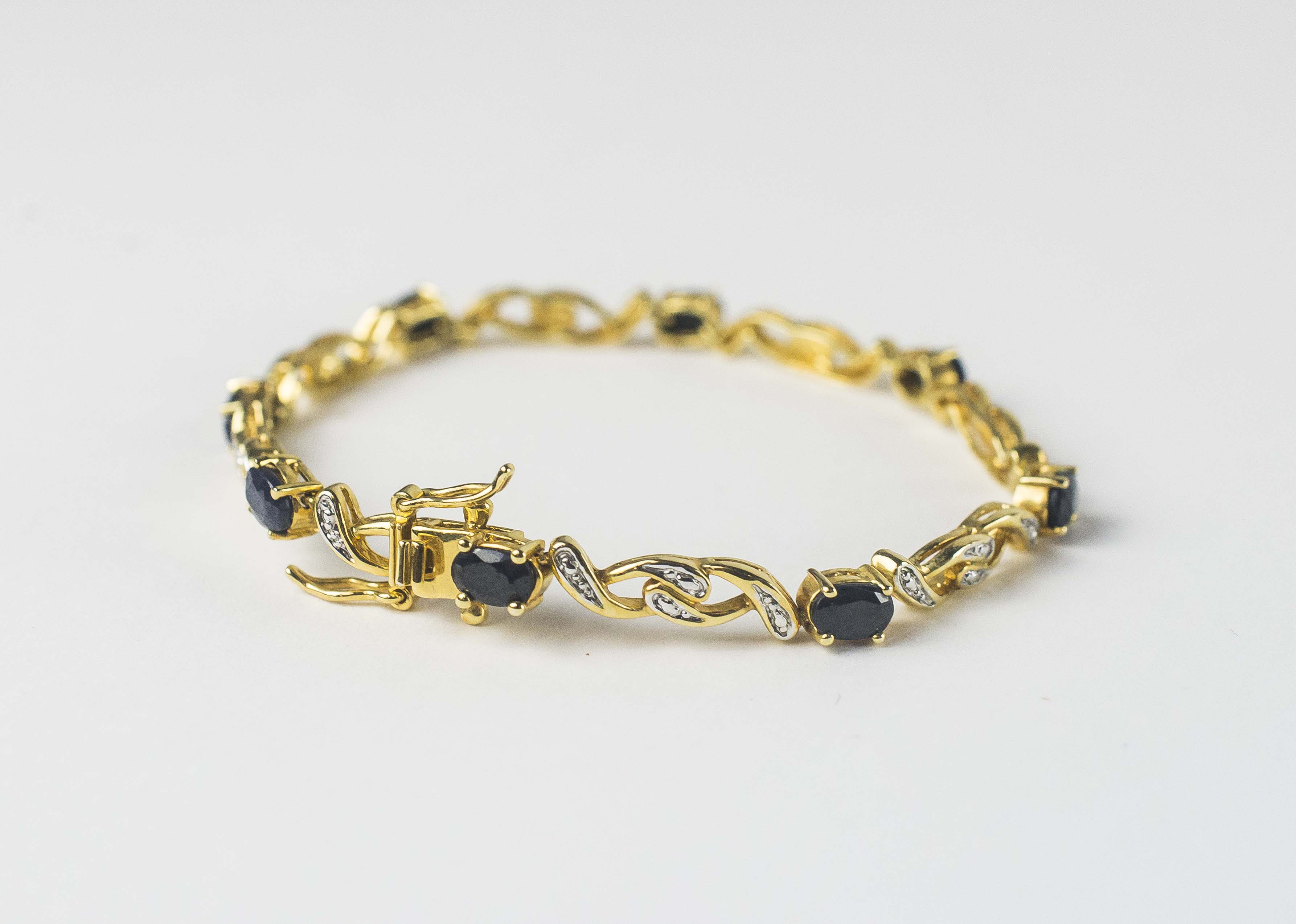 Collection of Sapphire-Like Costume Jewelry