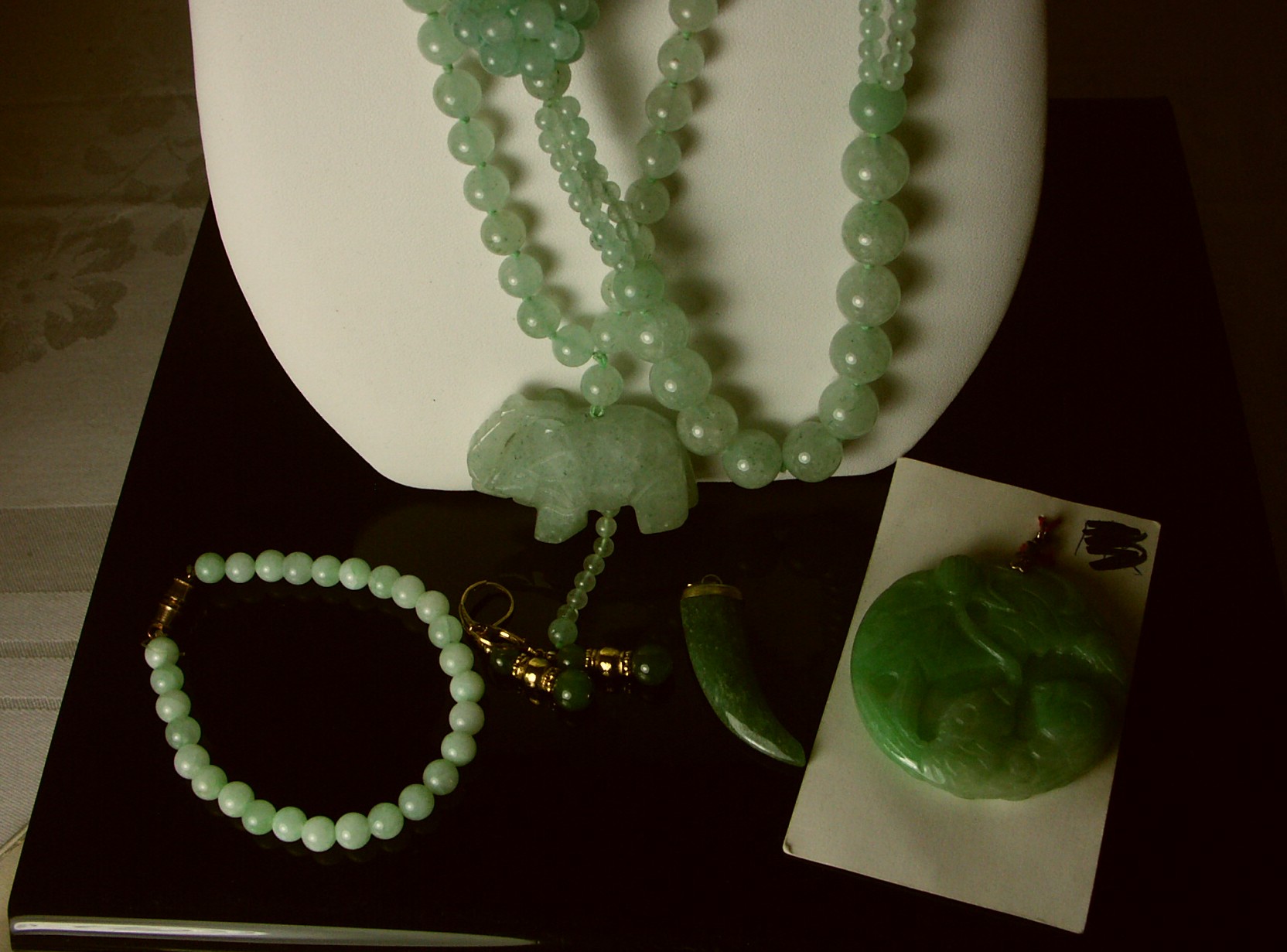 Quartz and Jade Jewelry
