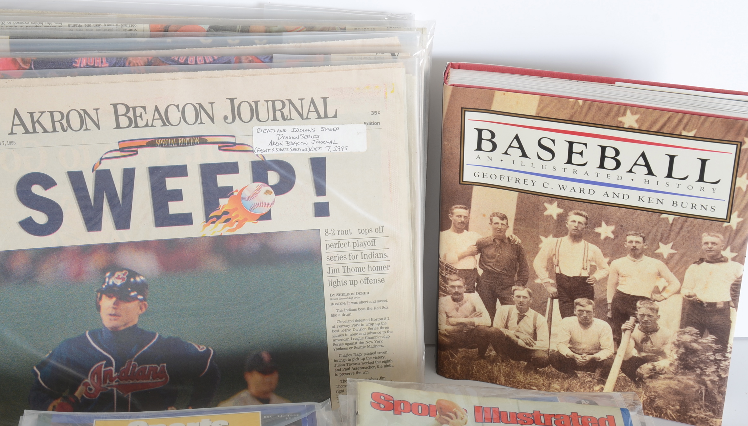 Collection of Baseball Books and Sports Periodicals
