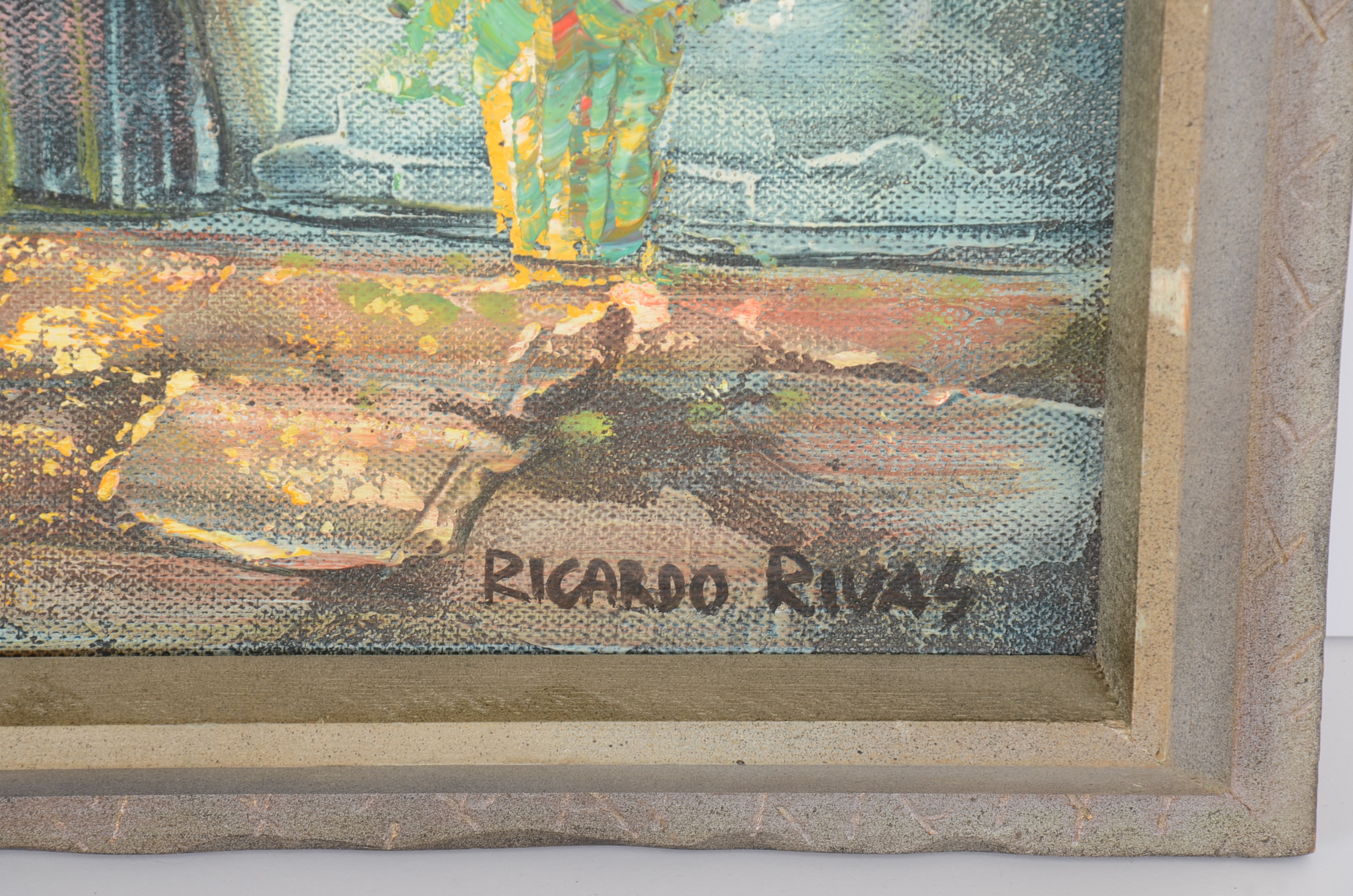 Original Painting Signed Ricardo Rivas
