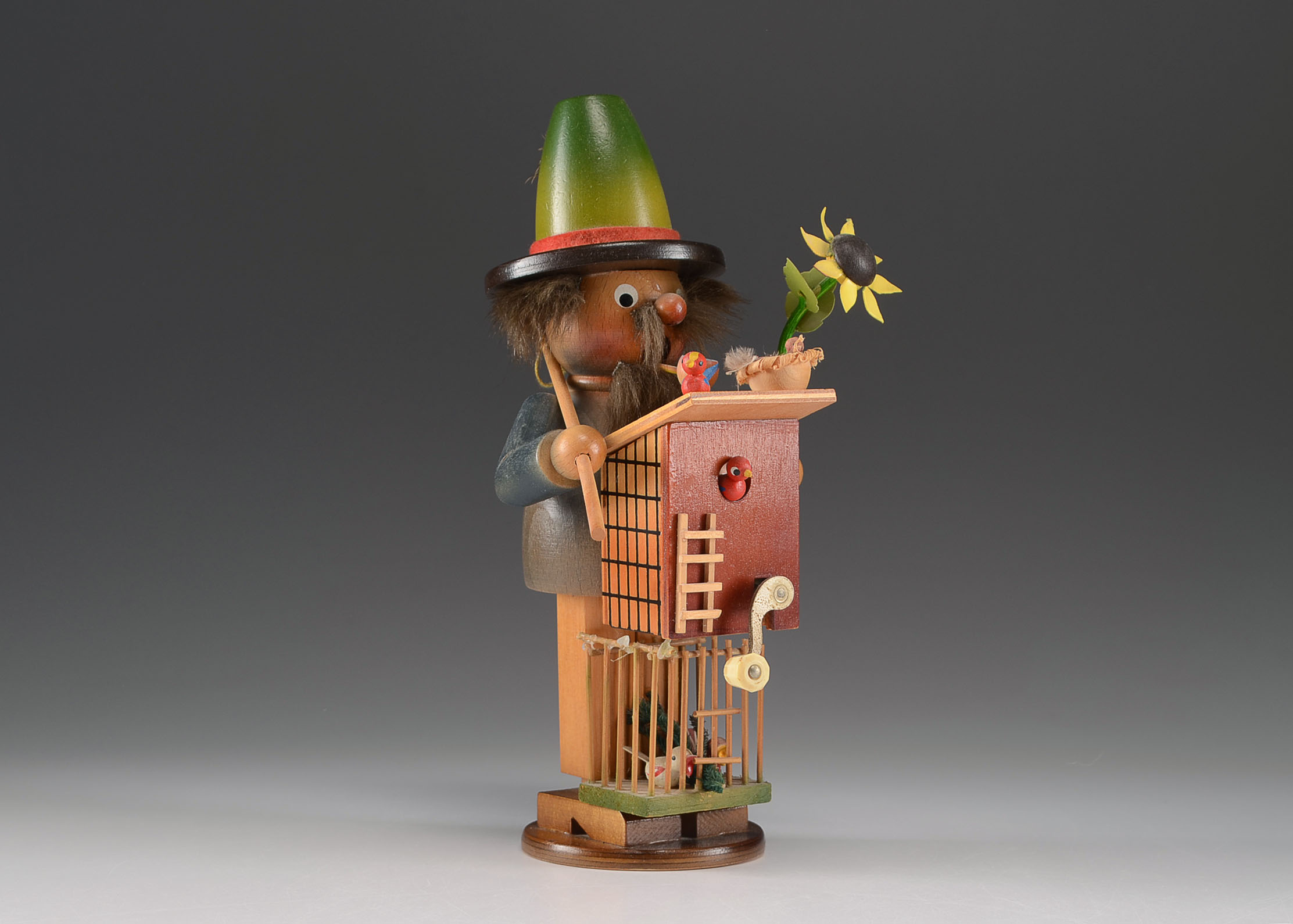 German Steinbach Wooden Musical Smoker Figurine