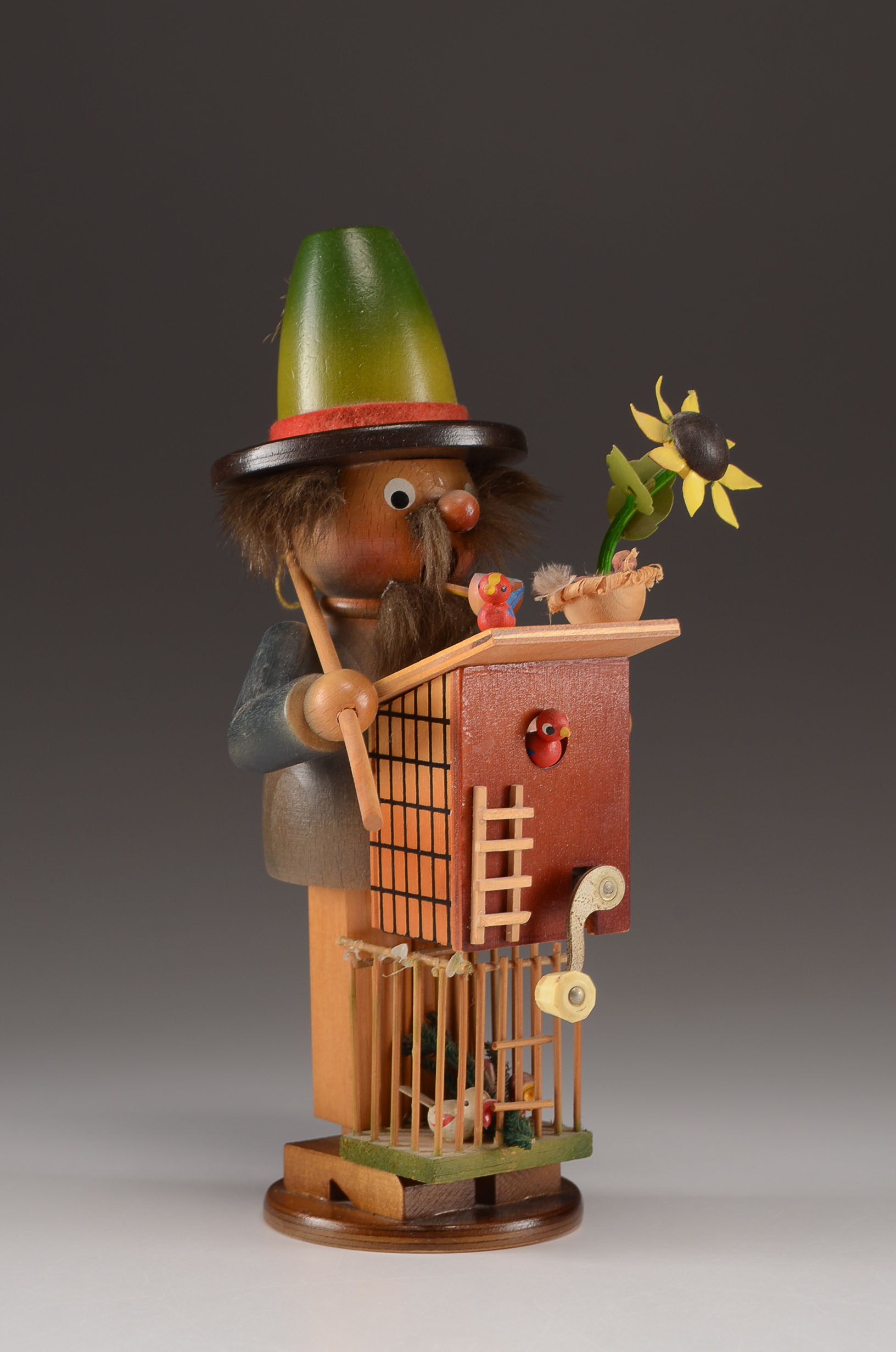 German Steinbach Wooden Musical Smoker Figurine