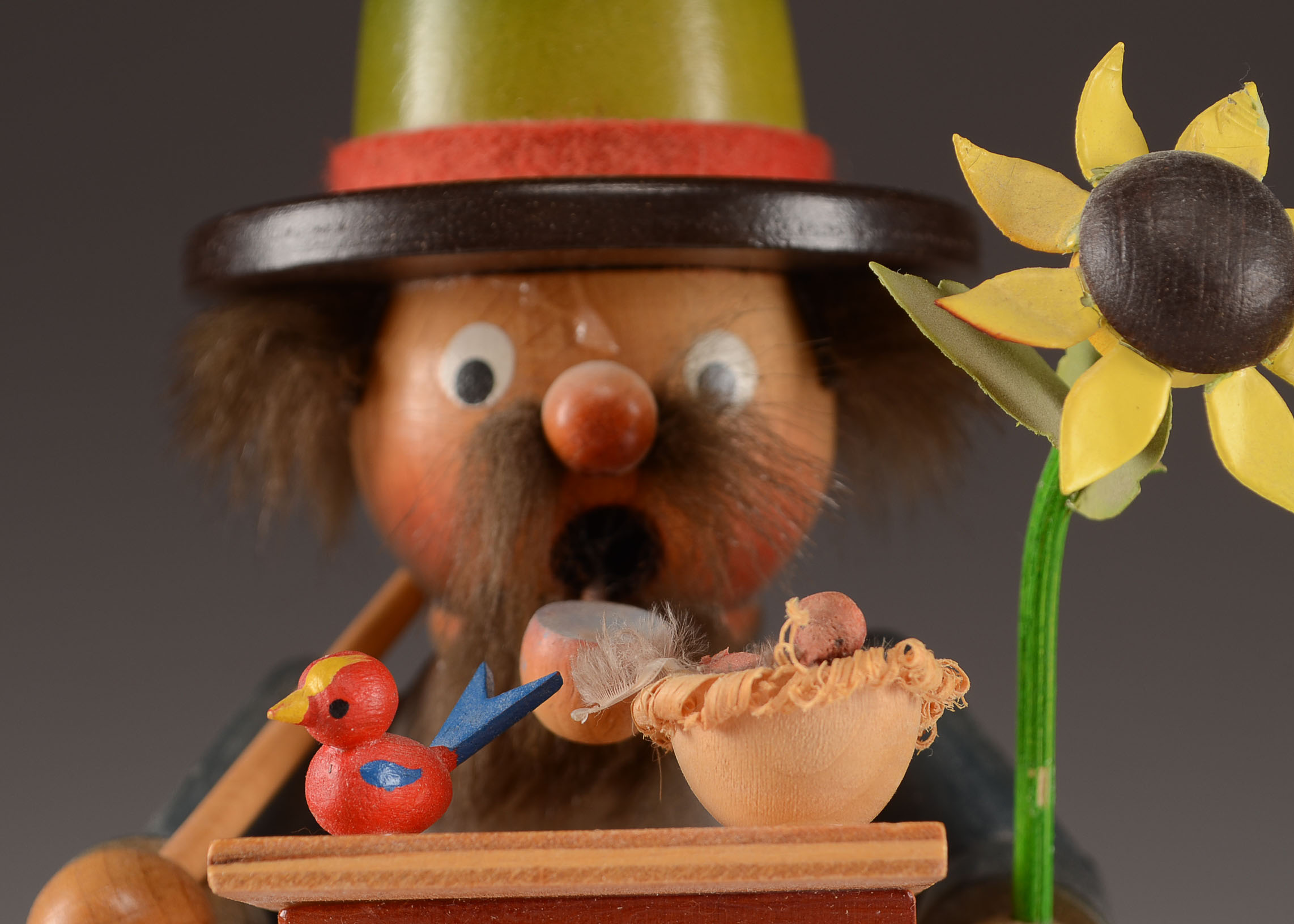 German Steinbach Wooden Musical Smoker Figurine