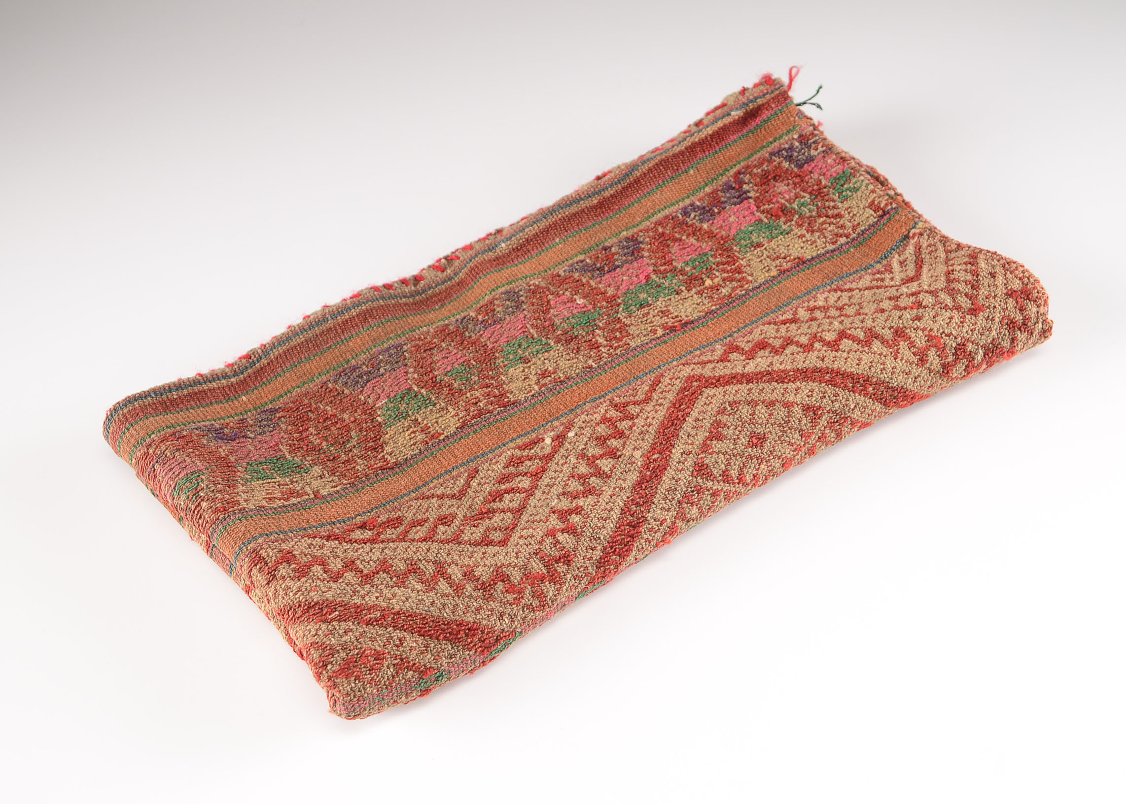 South American Handwoven Wool Pieced Tapestry