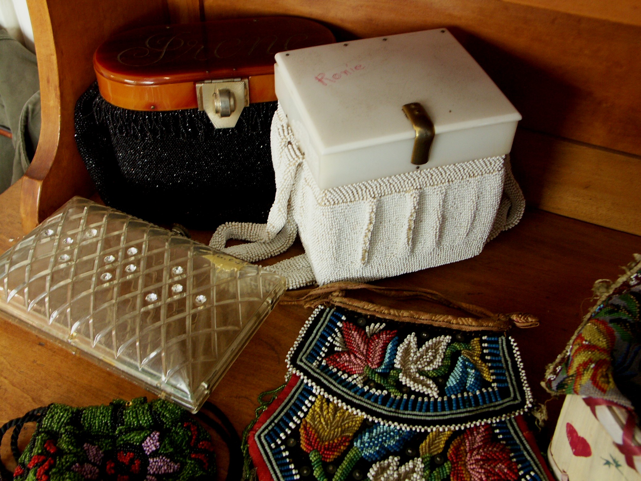 Lot of Vintage Evening Purses - Lucite, 