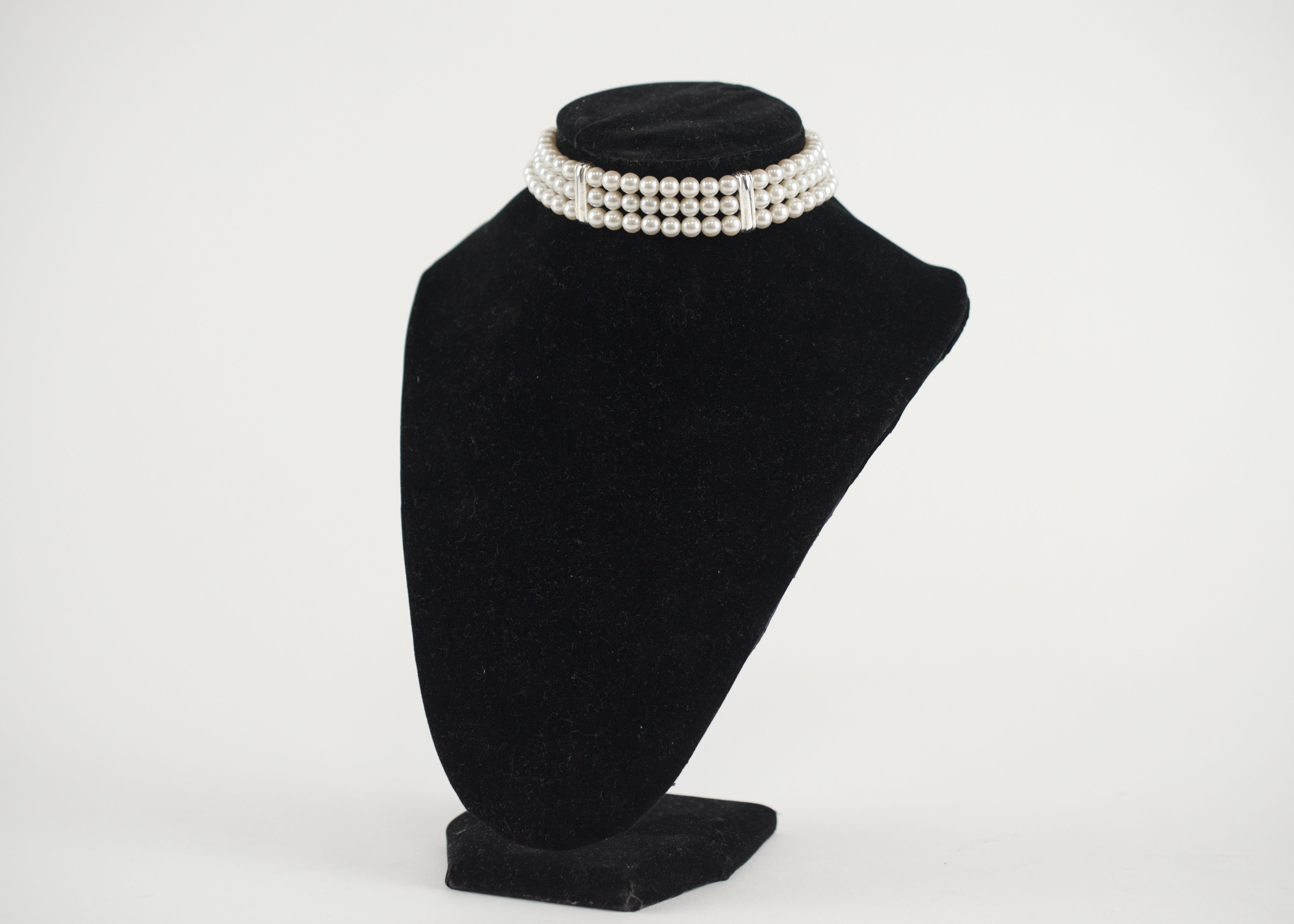 Pearl Choker and Bracelet