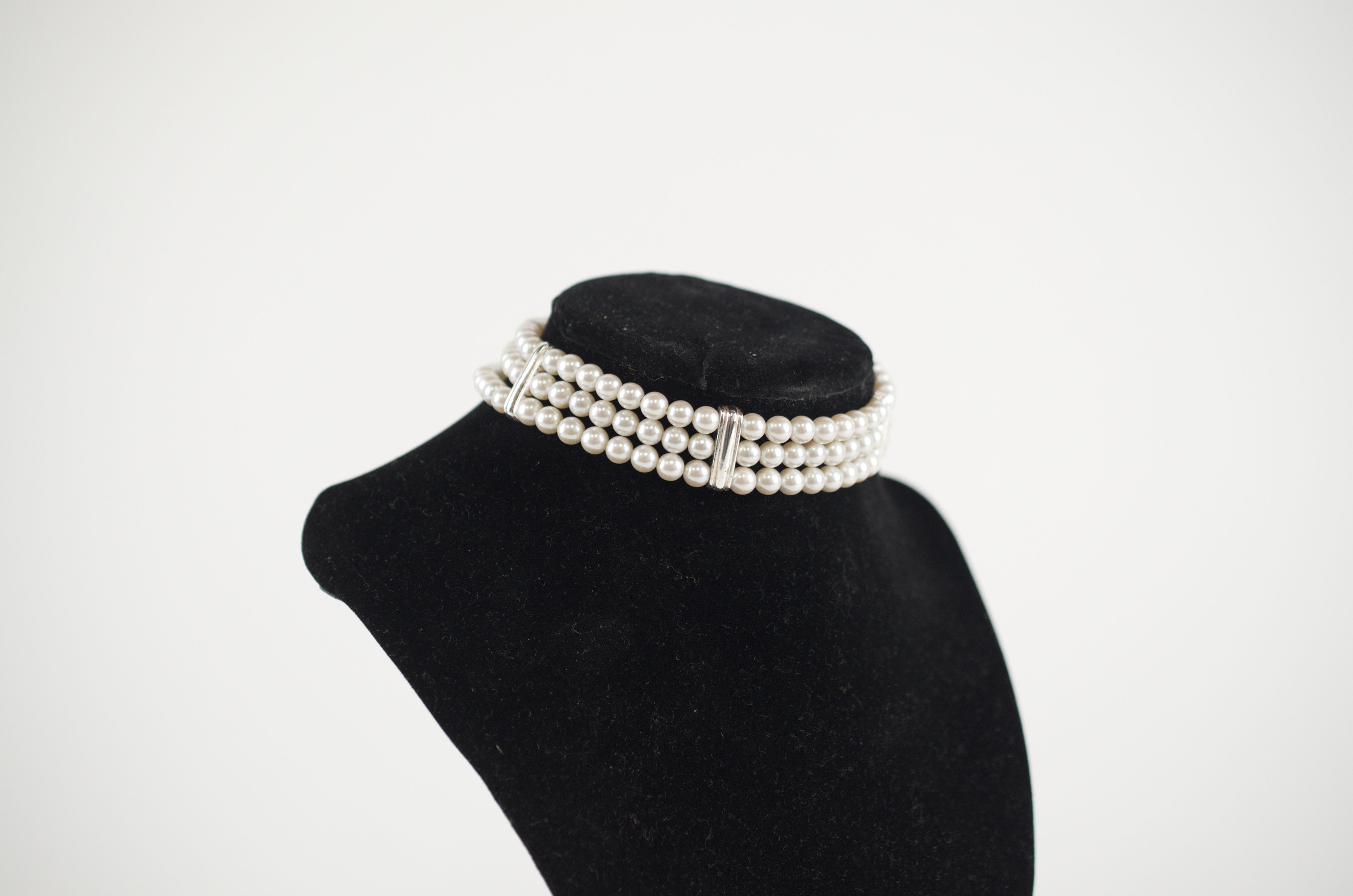 Pearl Choker and Bracelet