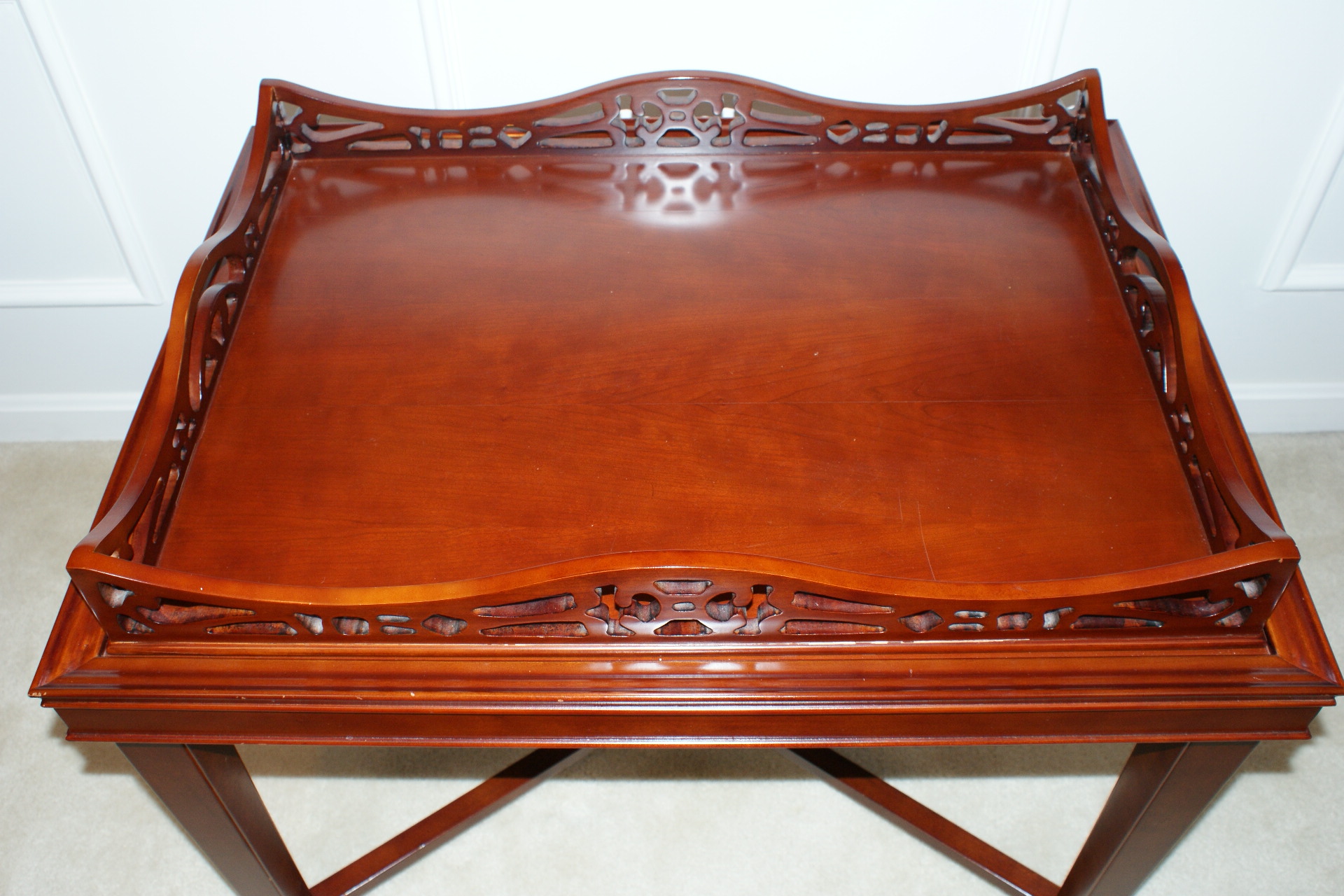 Bombay Company Mahogany Finish Tray Table