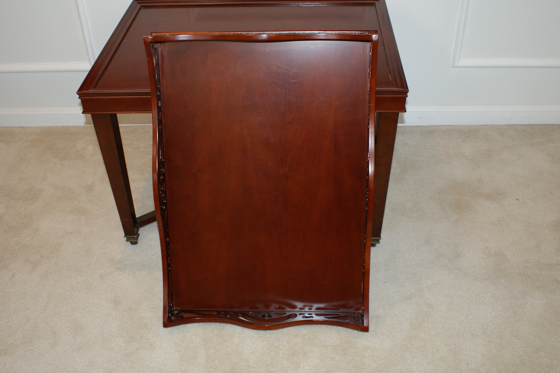 Bombay Company Mahogany Finish Tray Table