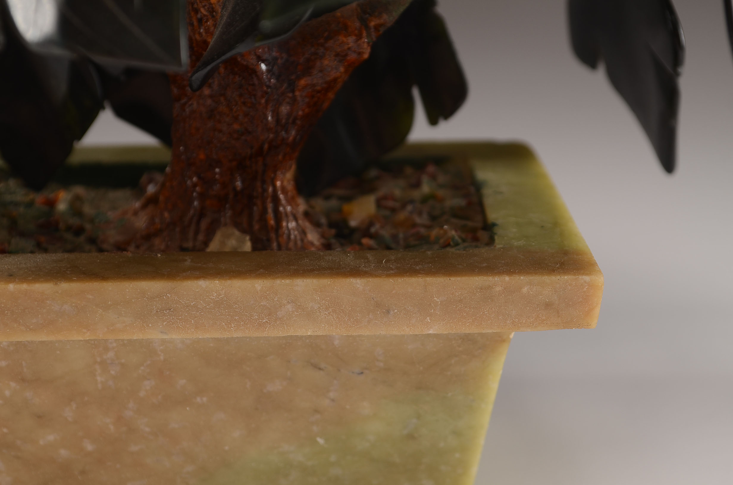 Vintage Chinese Jade Stone Tree