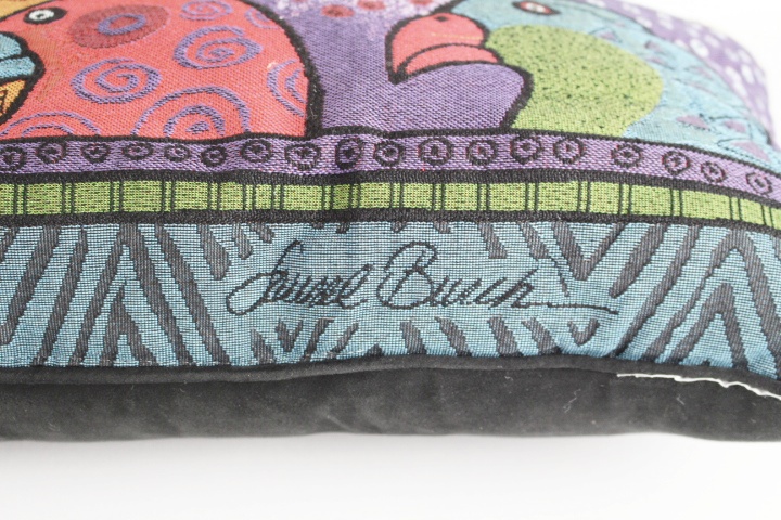 Carved and Hand Painted Art and Tapestry Pillows