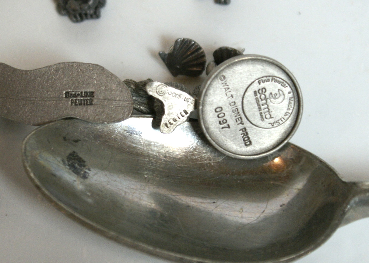 Pewter Miniatures and a Royal Holland Pewter Spoon