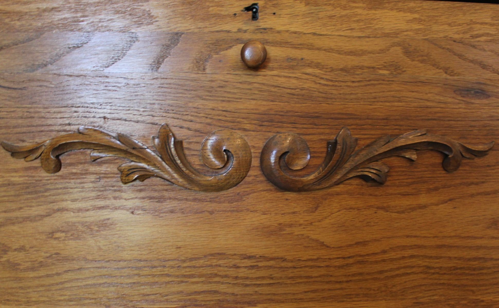 Antique Oak Letter Desk 
