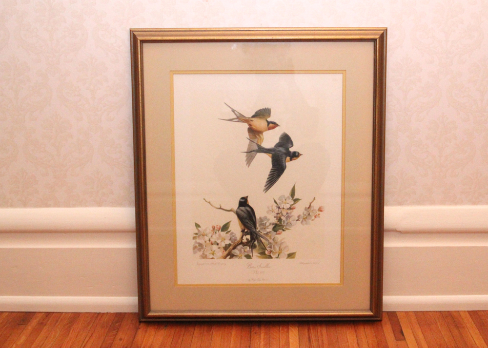 Roger Tory Peterson Barn Swallow Plate 155 Lithograph 