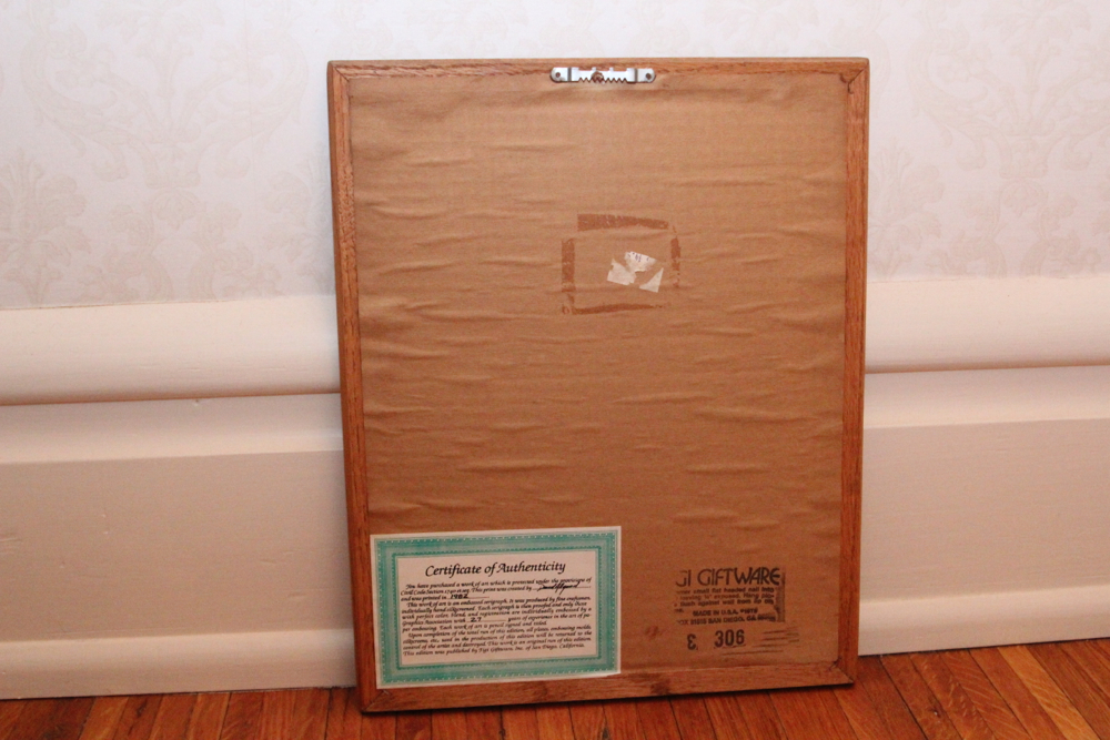 "Cyclamen" by David Allgood Signed Embossed Serigraph